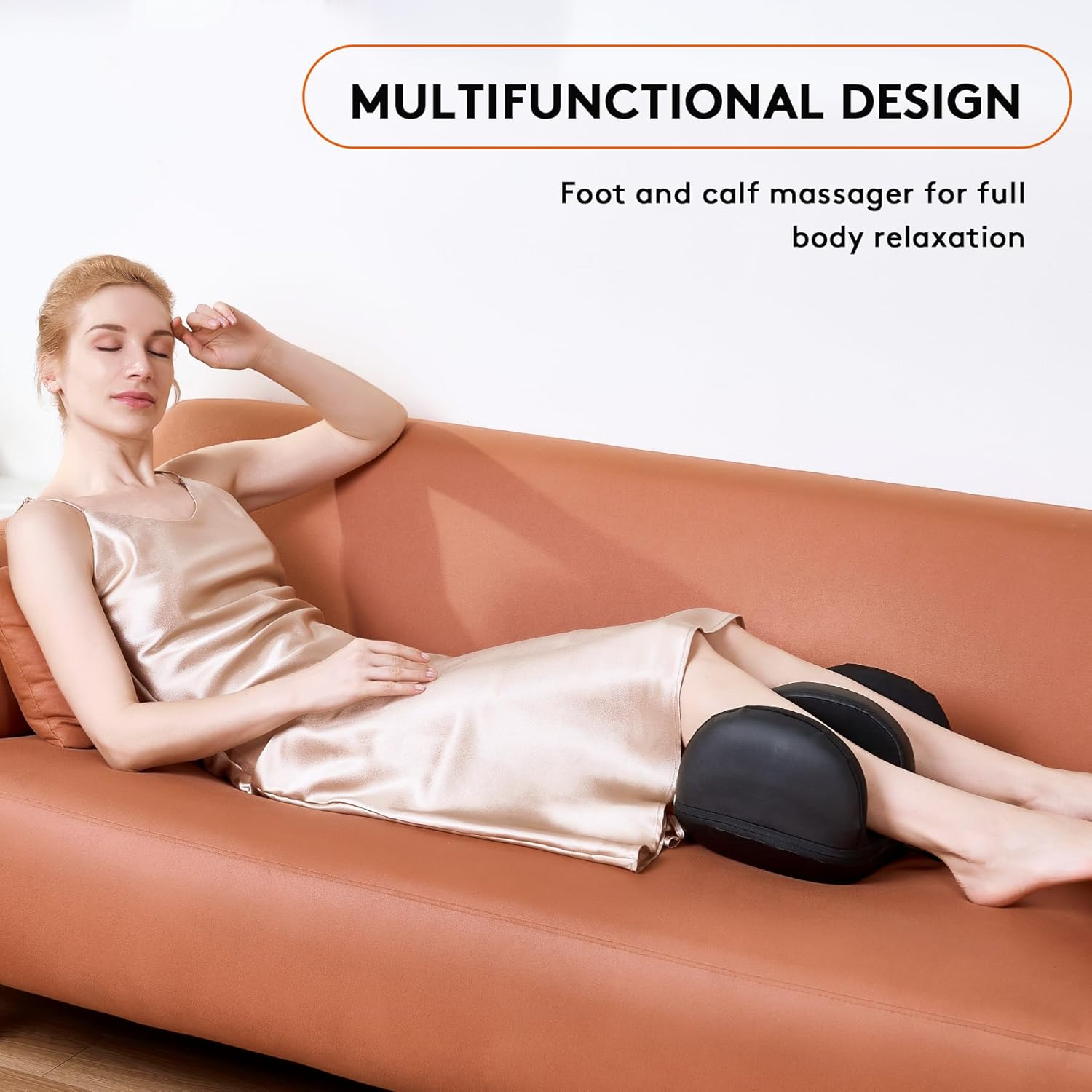 AERLANG Foot Massager with Heat, Cordless Deep Tissue Foot Massage Machine for Foot and Calf Massage, Home or Office Use image number 1