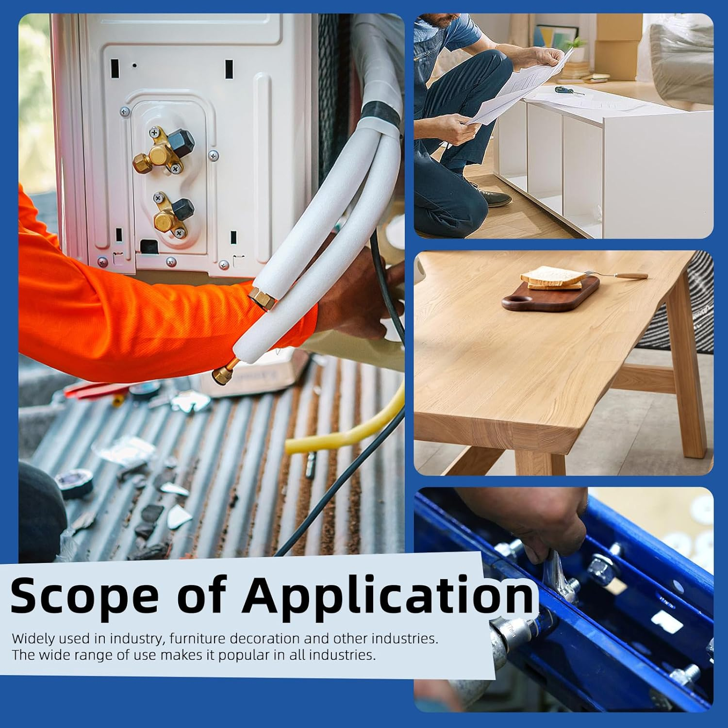 Glarks 105Pcs M6 M8 M10 M12 M14 Push on Lock Nuts Assortment Kit, 304 Stainless Steel External Push Rings Nuts, Quick Speed Locking Nut, Internal Tooth Star Lock Nut for Shaft and Stud - Silver image number 5