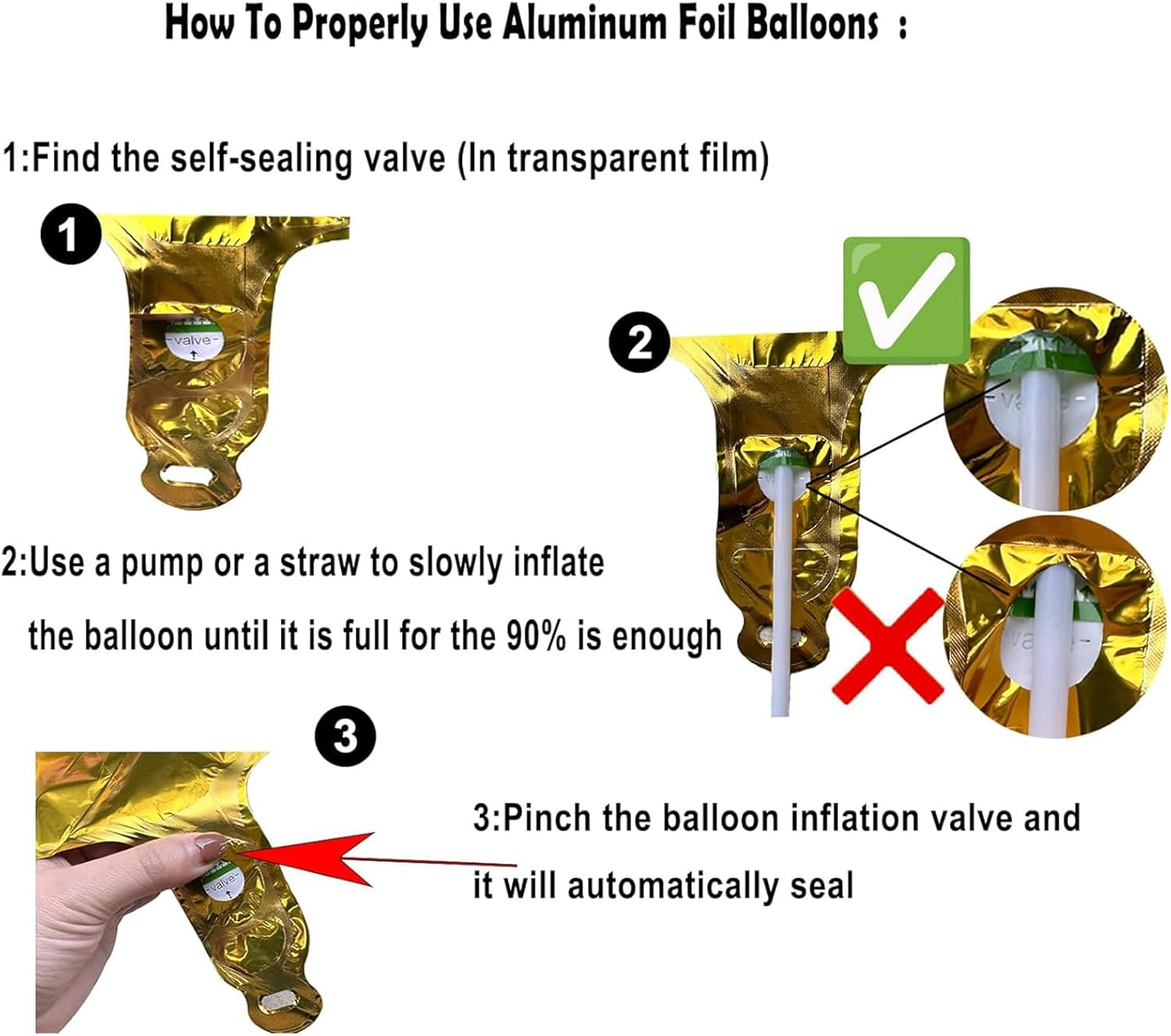 UKKQES 81CM Gold Large Numbers Balloons0-9,Number 0 Digit Helium Balloons,Foil Mylar Big Number Balloons for Birthday Party Supplies Decorations (4) image number 2