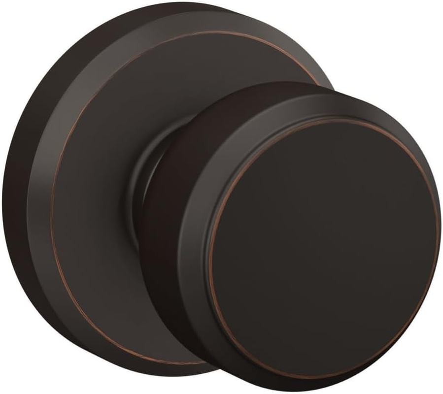 Schlage F170 BWE 619 GSN Greyson Collection Bowery Dummy Trim Knob, Satin Nickel