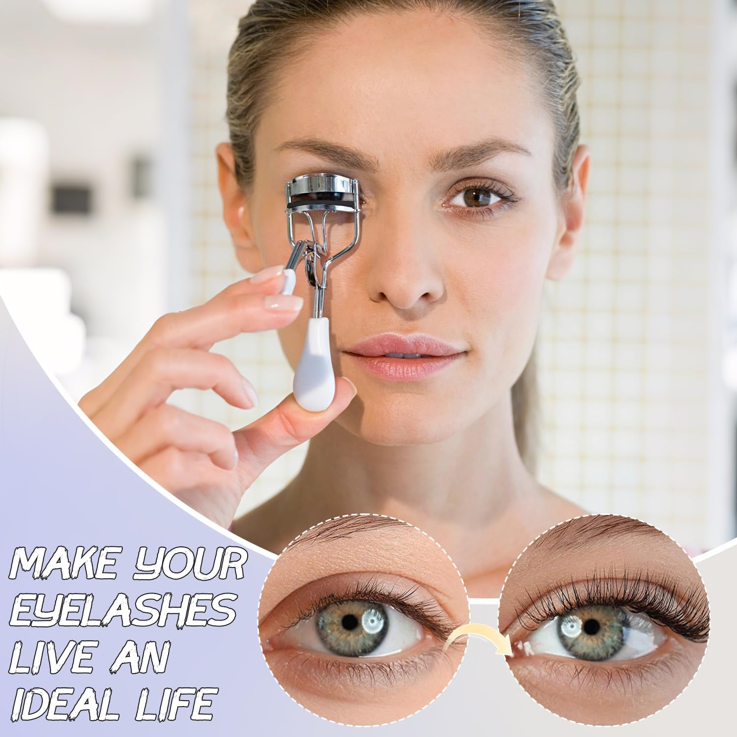 IGXX Eyelash Curler Refills (48Pcs), Silicone Replacement Pads for Most Eyelash Curlers, Travel Friendly Case for Effortless Eyelash Bending image number 6