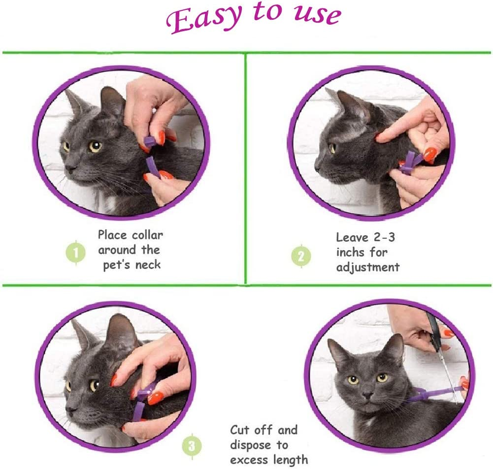 Lopnord Calming Collar for Cats, Adjustable Reduce Relieve Anxiety Pheromone Keep Pet Lasting Natural Calm, Safe and Waterproof Pheromones Cat Collars Calming (Pack of 3) image number 5