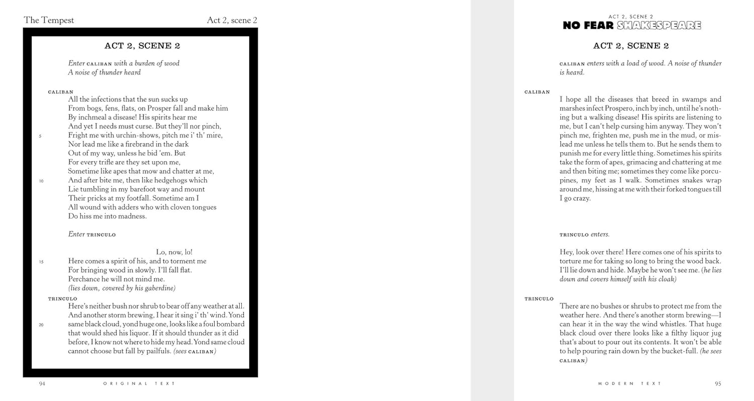 The Tempest (No Fear Shakespeare): No Fear Shakespeare Side-By-Side Plain English: Volume 5 image number 2