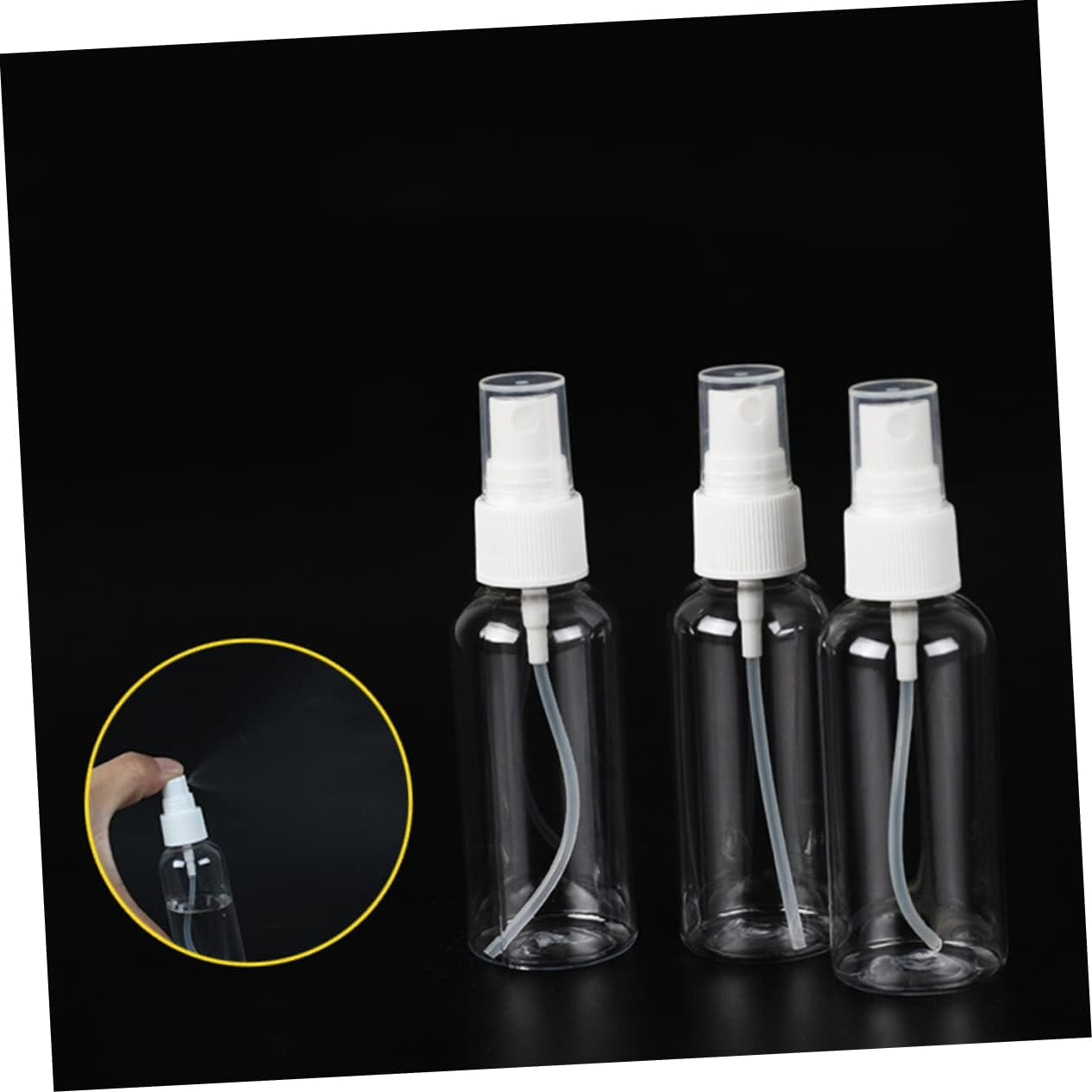 FOYTOKI 6Pcs 60Ml Refillable Plastic Spray Bottles Water Sprayer Mist Bottles for Travel Cosmetic Plants Dispenser Portable and Multifunctional image number 1