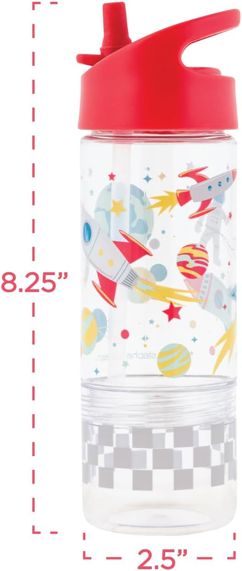 Stephen Joseph SIP and Snack Sloth Bottle Combo Bottle 350Ml + Snack Cup 104Ml, 2.5&rdquo;X 8.25&rdquo; (6.3Cm X 2Cm), Pink image number 3