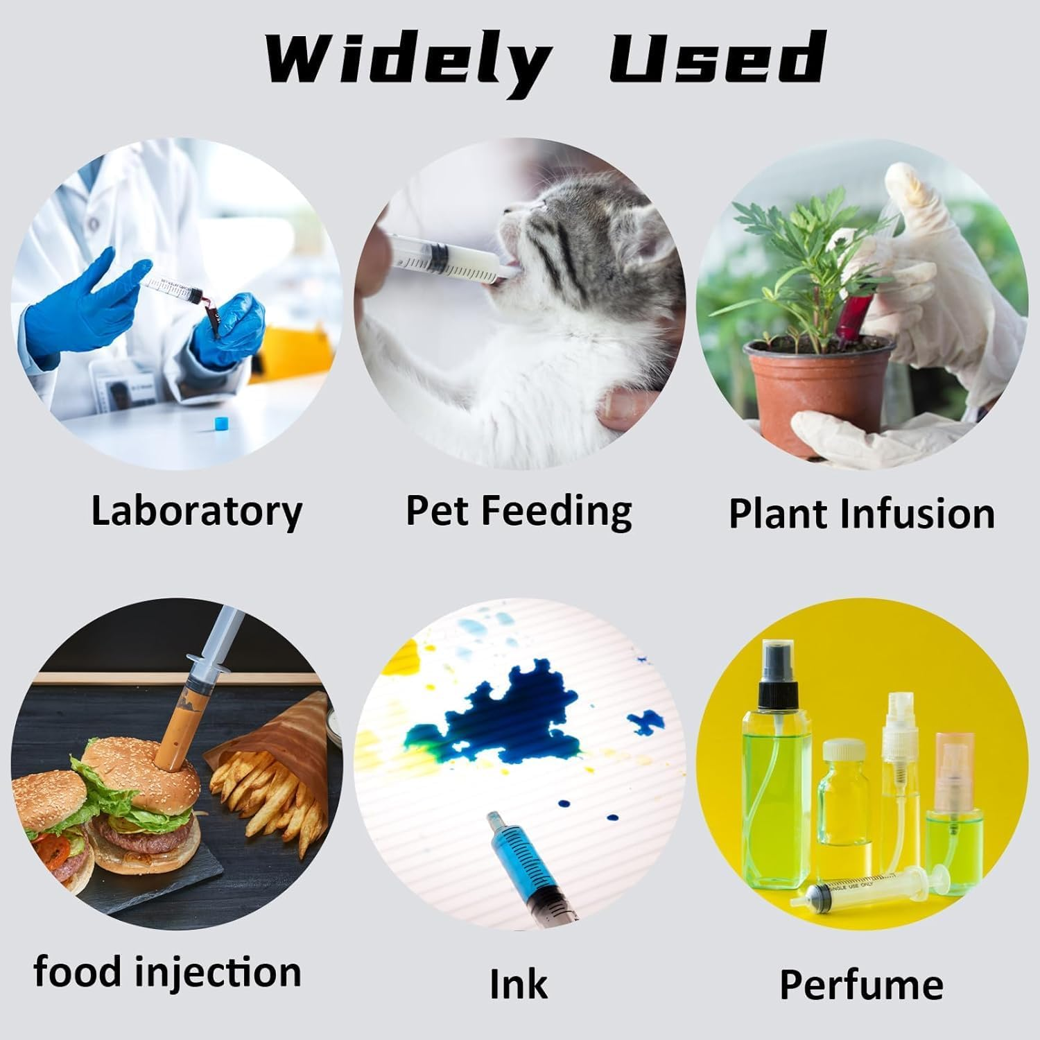 20 Pack 5Ml Syringe without Needle for Liquid Measurement Tools Individually Sealed Package for Scientific Labs,Feeding Small Animals,Watering,Dispensing,Applicator (5Ml, 20Pcs) - 3Ml image number 6