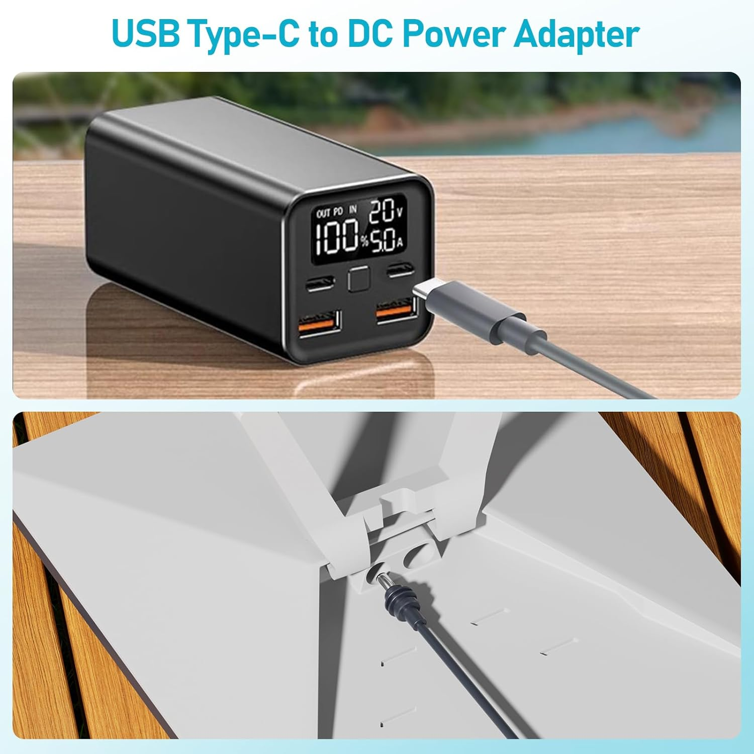 Starlink Mini Cable - USB C to DC Power Cable 16AWG USB Type-C Charging Cord for Star Link Mini with 60W PD for Reliable Indoor and Outdoor Waterproof (3M/10FT) image number 3