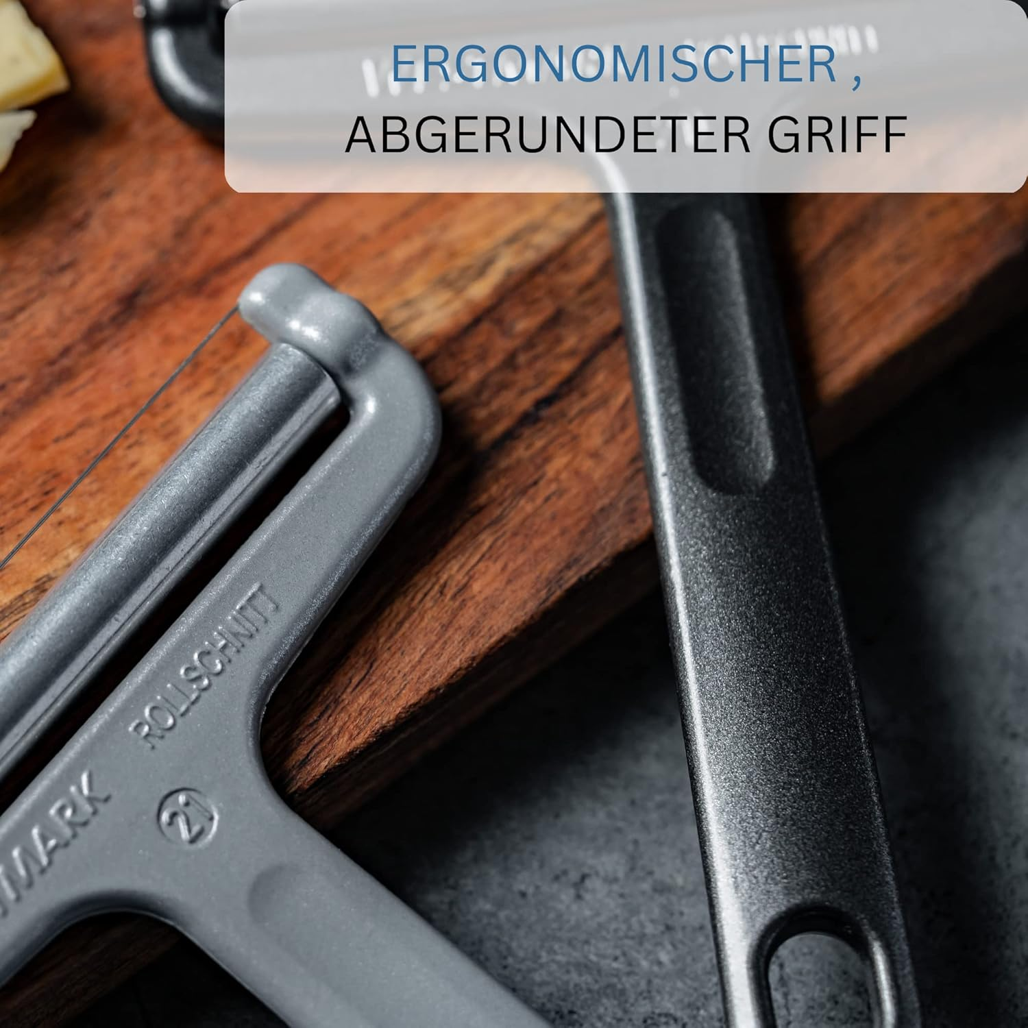 Westmark Cheese Slicer with Roller and Cutting Wire, Silver