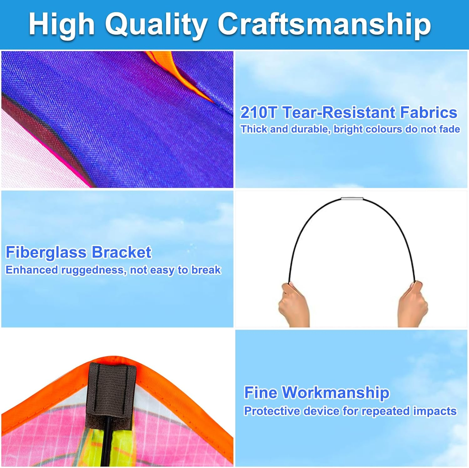 Kites, Kite Unicorn for Kids Outdoor Beach Park Lawn Games - Easy to Fly & Assembly & Carry image number 3