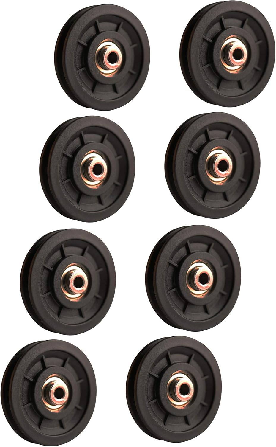 LFJ 90Mm/3.5" Nylon Bearing Pulley Wheel Replace for Gym Equipment Part Cable Merchine