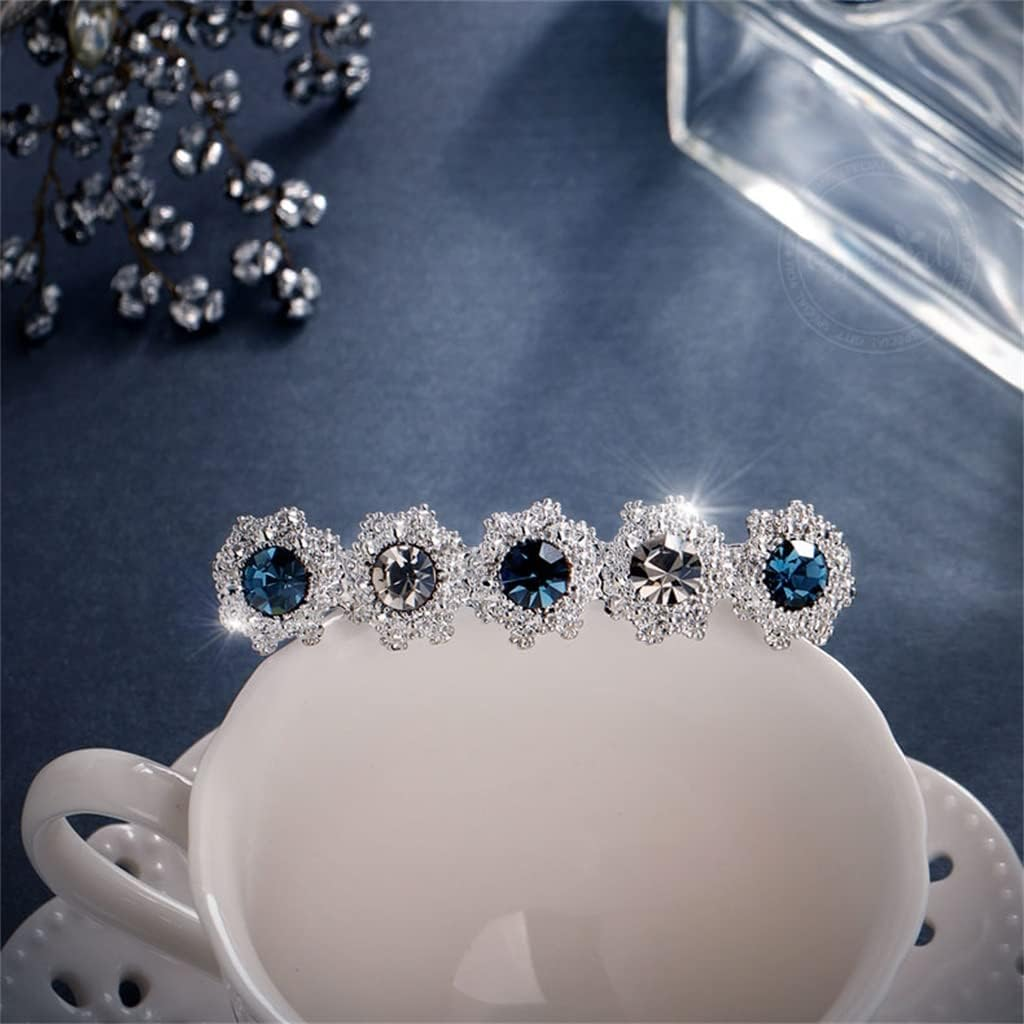 Alligator Clip,Headdress,Hair Clamp,Hairpins,Hairpin Hairpin Hair Accessories Headwear Handmade Non-Slip Flower Lining Skin Dreamlike Headwear Gift (Color : A, Size : 8.3 * 1.8Cm) image number 5