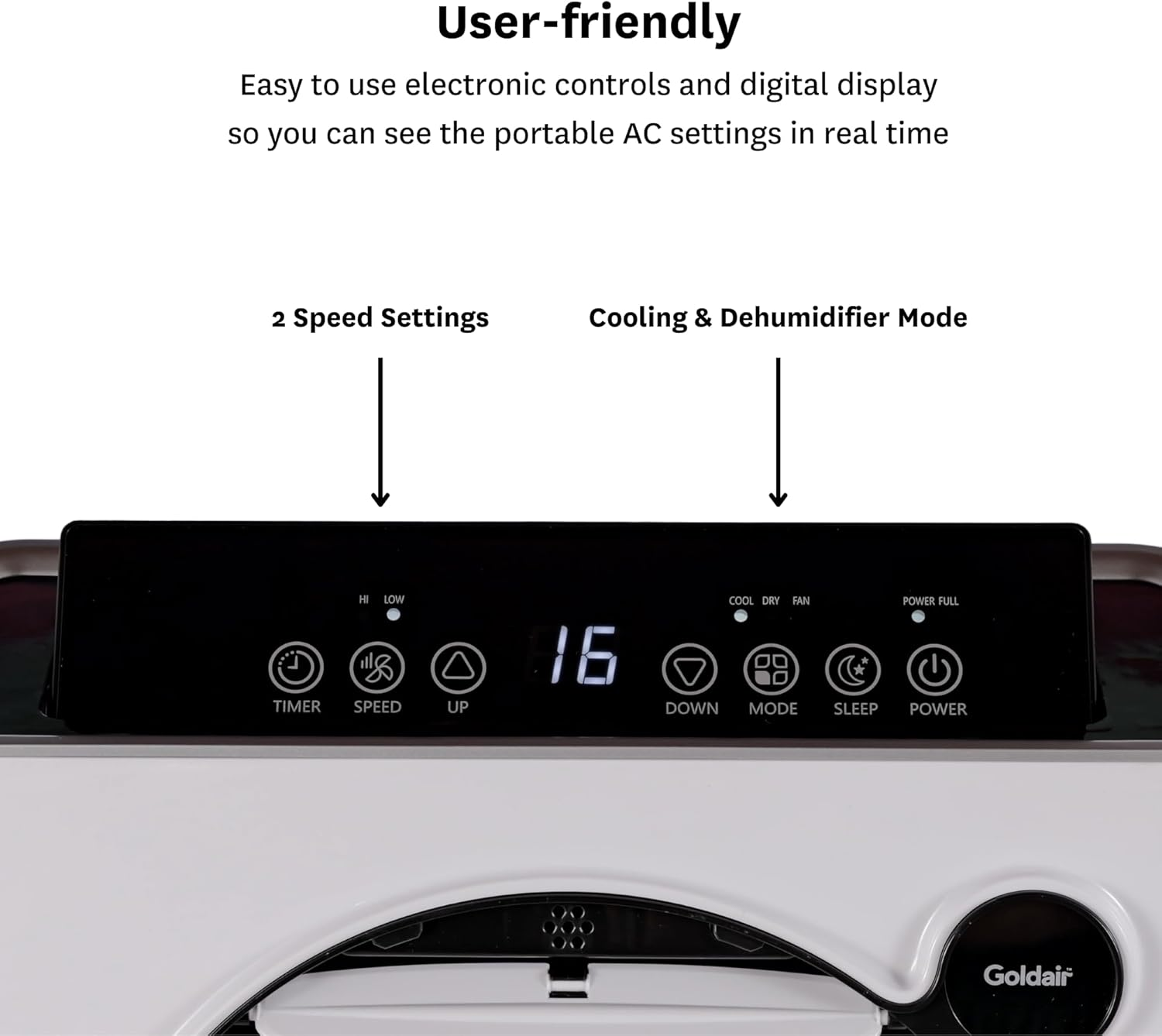 Goldair 1.50 Kw Portable Air Conditioner image number 2