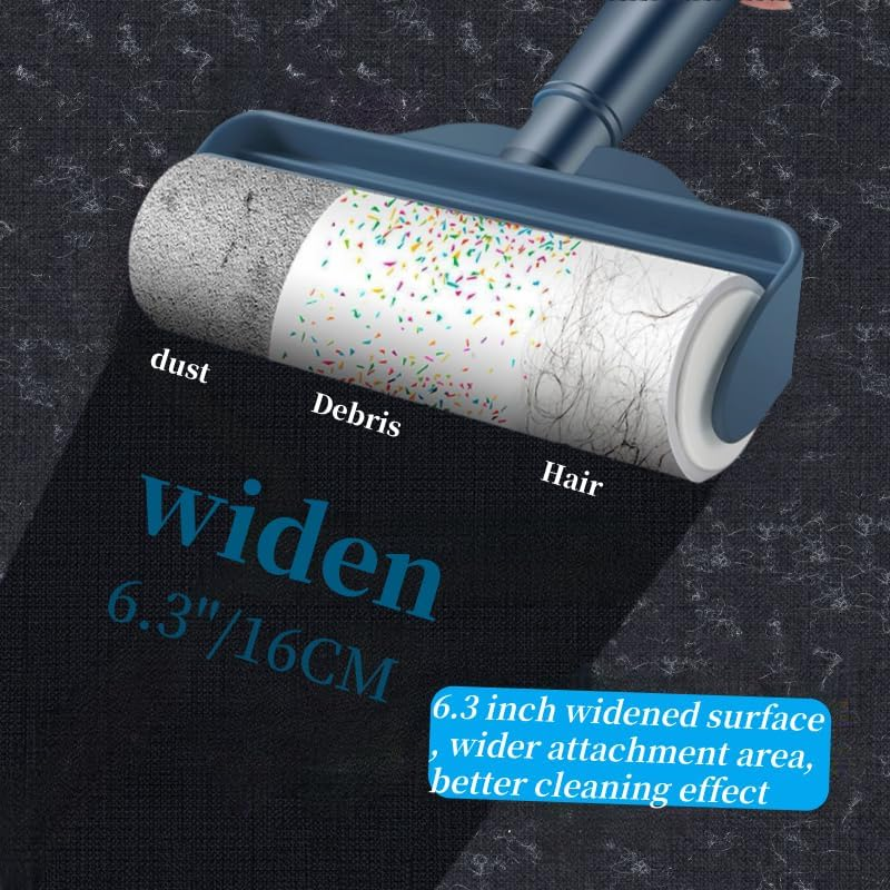 Bryzant Large Lint Roller Refills 6.3 Inches Pet Extra Sticky Refills 360 Sheets for Cat and Dog Hair Removal Clothes Carpet Couch Floor Remove Dust(6) image number 2