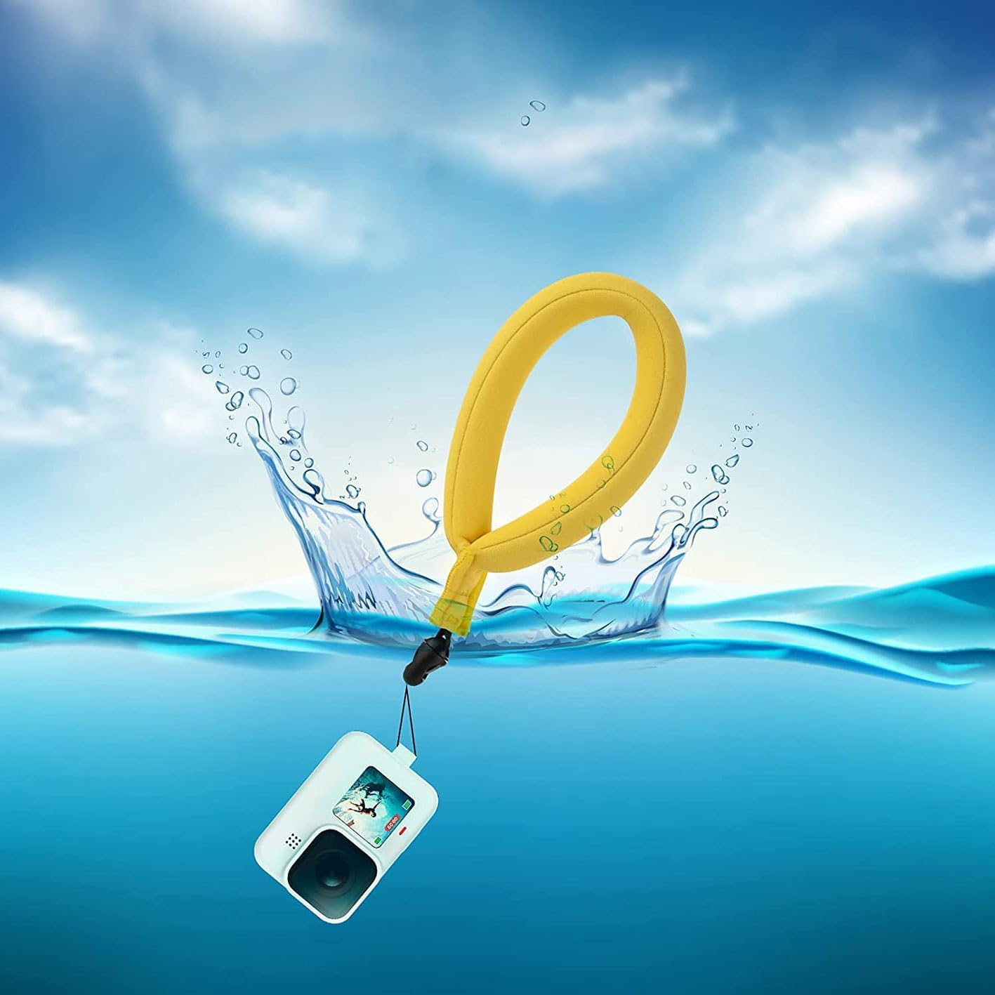 Aoozleny Buoyancy Camera Wrist Strap Swim Dive Float Anti-Sinking Waterproof Camera Float for Underwater Galaxy S20 Series/Nikon Z50 Z6 Z5 D6/Canon EOS R5 R6 M200/Panasonic LUMIX S1/Sony/Pentax image number 5