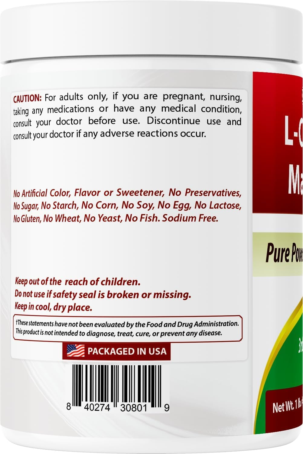 Best Naturals L-Citrulline Malate 2:1 Powder 1 Lb image number 3