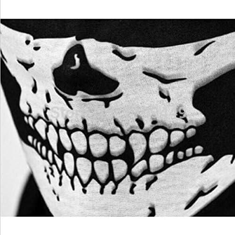 Stretchable Tubular Skull Bandana Motorcycle Biker Snowboards Helmet Neck Face Mask Paintball Ski Sport Headband