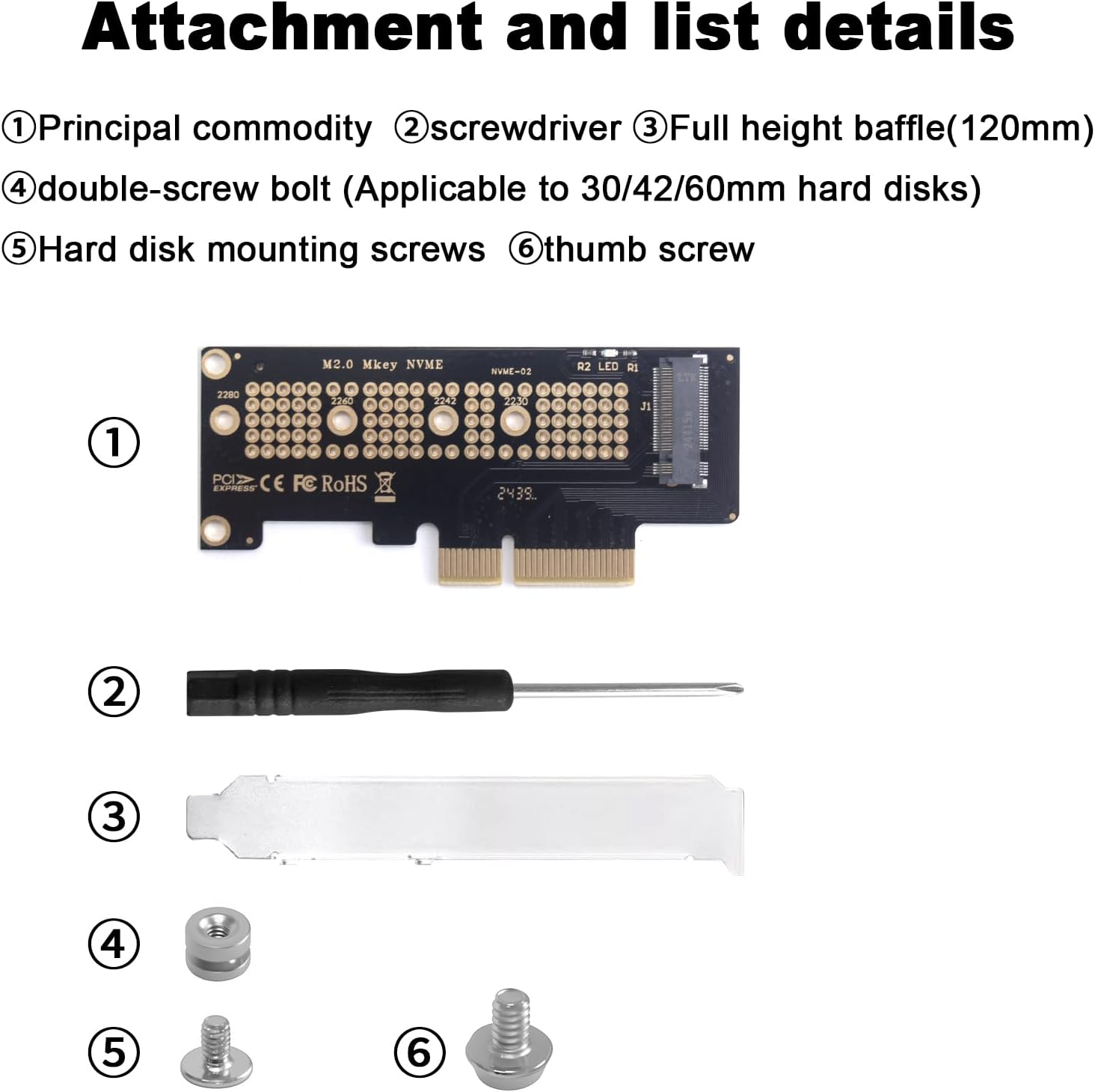 Duttek M.2 to PCIE Adapter 4.0,3.0,2.0, 1.0, NVME Pcie Adapter X4 for 2230/2242/2260/2280 M.2 Nvme Solid State Drives, PCIE X4 M.2 NVME Protocol Expansion Card image number 4