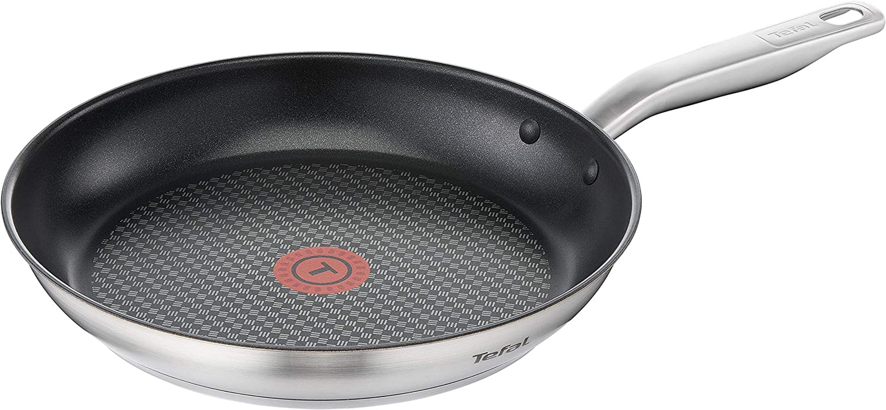 Tefal E4920425 Virtuoso Stainless Steel Induction Uncoated Frying Pan, 24 Cm Diameter image number 4