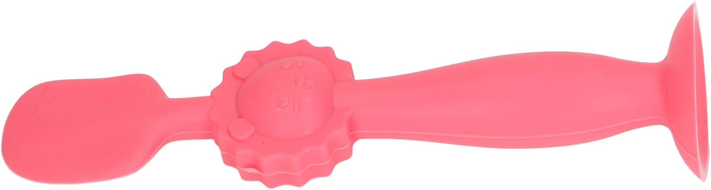 Baby Diaper Cream Brush, Silicone Stand Upright Skin Friendly Suction Cup Base Avoid Dirty Fingers Baby Diaper Cream Spatula for Home Use (Red) image number 1