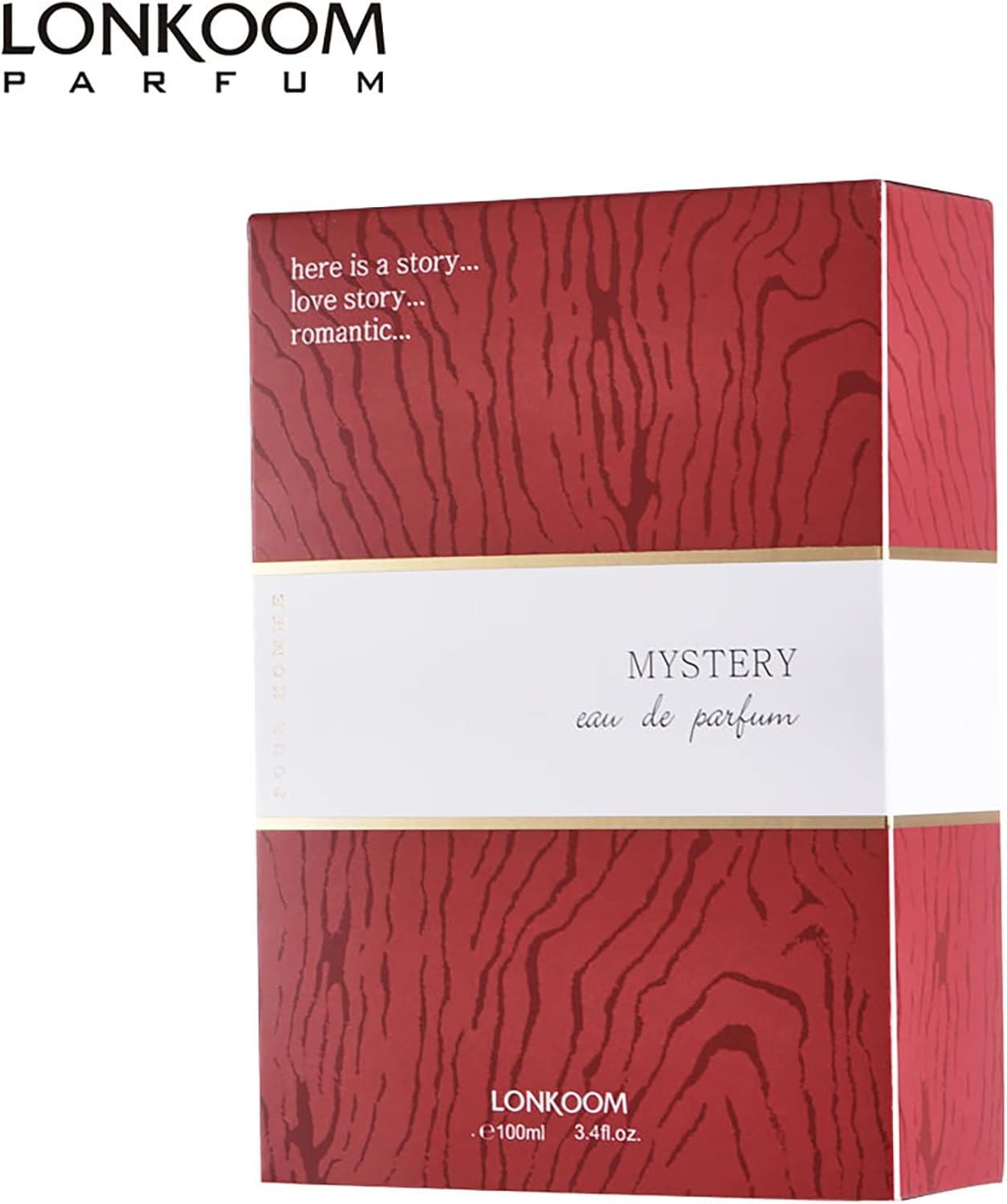 Lonkoom Mystery - Red for Men 3.4 Oz EDP Spray image number 1