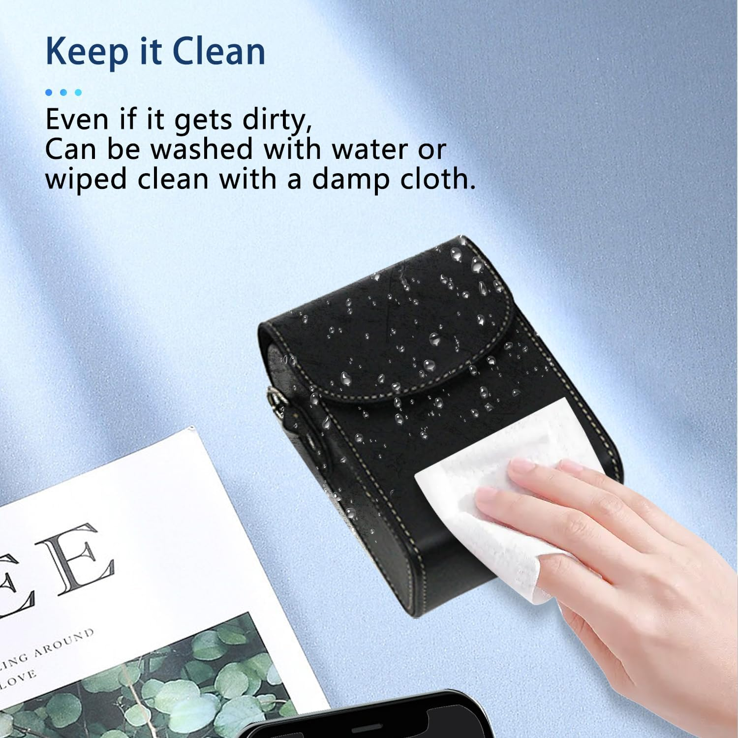 NOUKAJU Case for KODAK PIXPRO FZ55, Camera Protective Cover,Drop-Proof,Portable Travel Carrying Protective Storage Case,Protective Case for KODAK PIXPRO FZ55 Digital Camera(Black) - Black image number 3