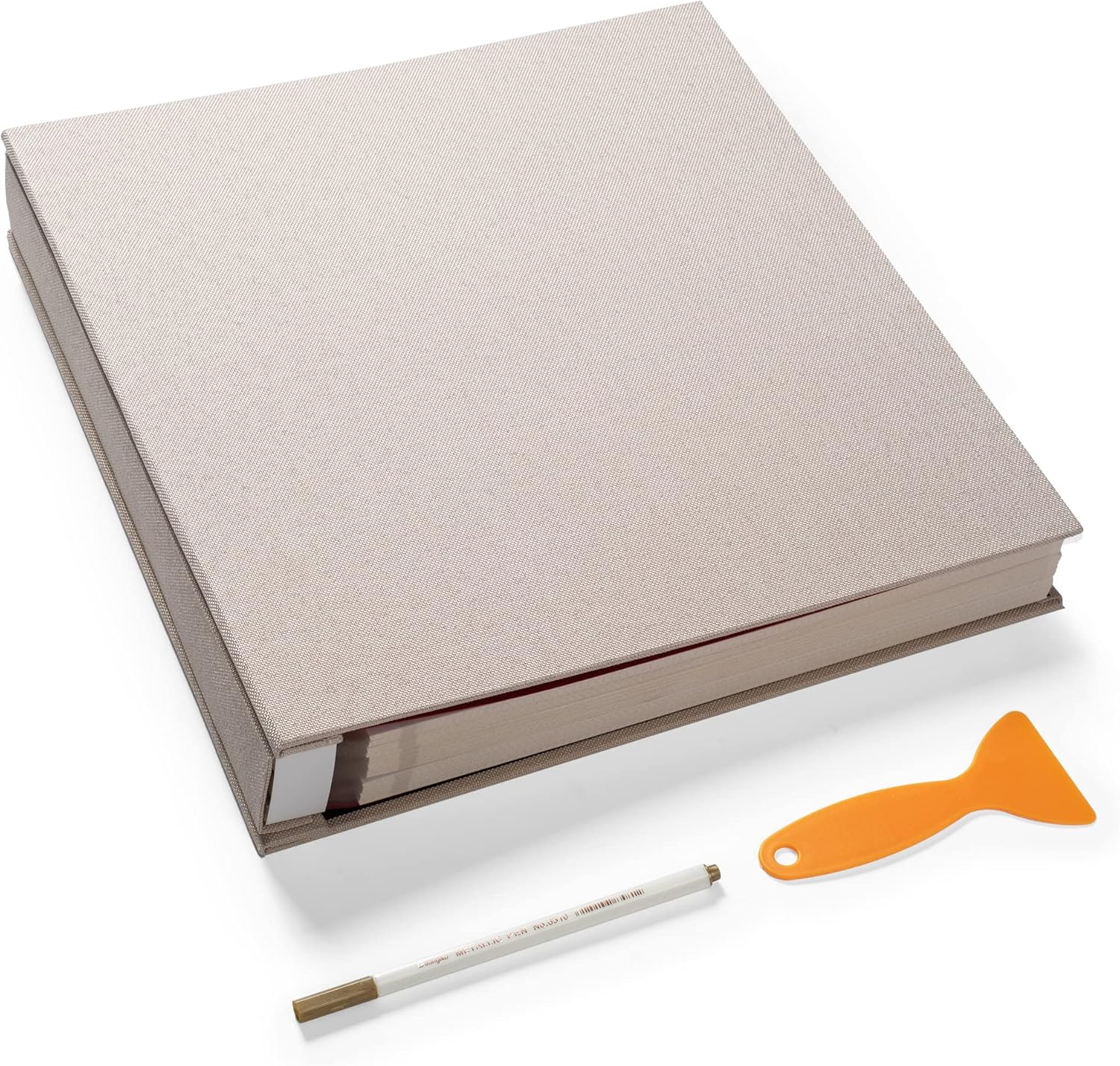 Photo Album - Self Adhesive Scrapbook with Magnetic Linen Cover, 30 Blank Pages for Family, Wedding, Birthday, Christmas, Anniversary (Dark Green)