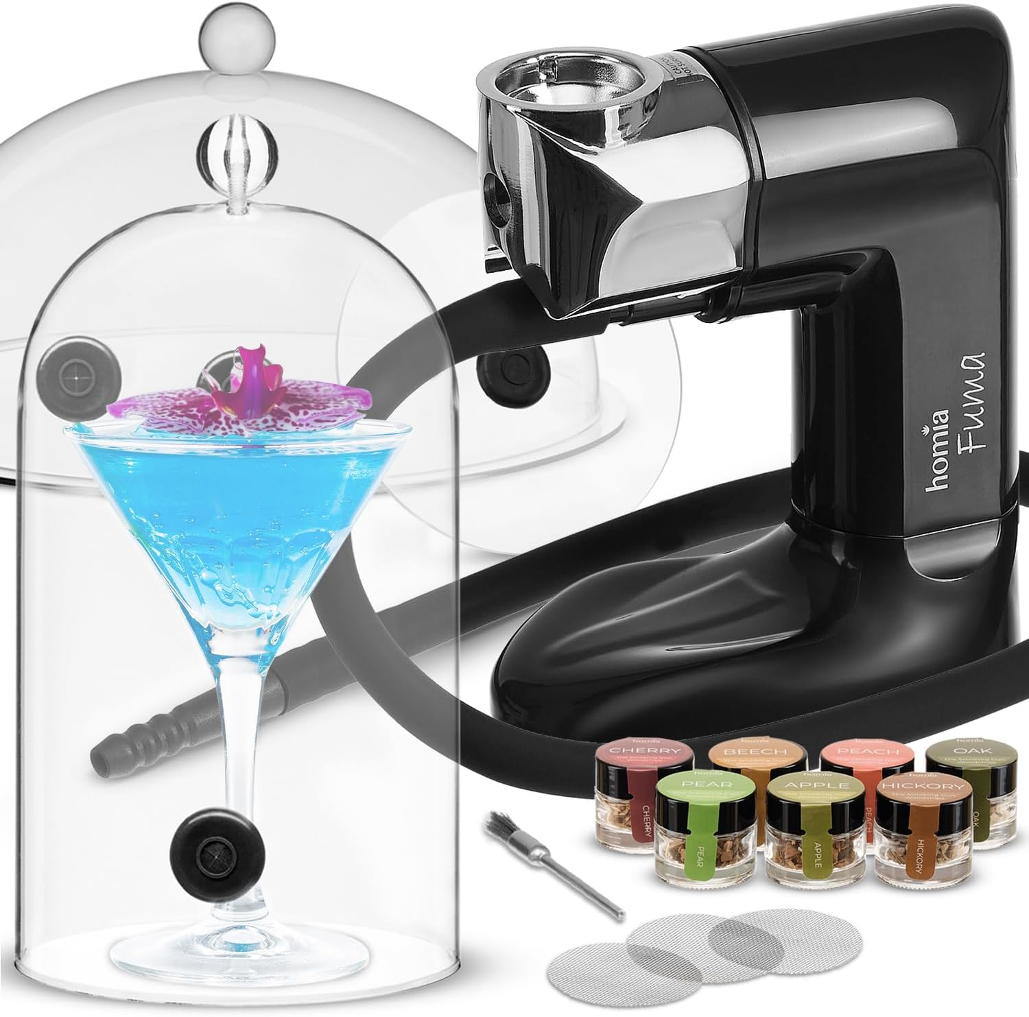 Cocktail Smoker Kit - Whiskey Smoker Kit - Smoke Infuser - Universal Kit, 14 PCS, Smoker Machine with Accessories and Wood Chips - Indoor Smoker - Gift for Men - Extended image number 2