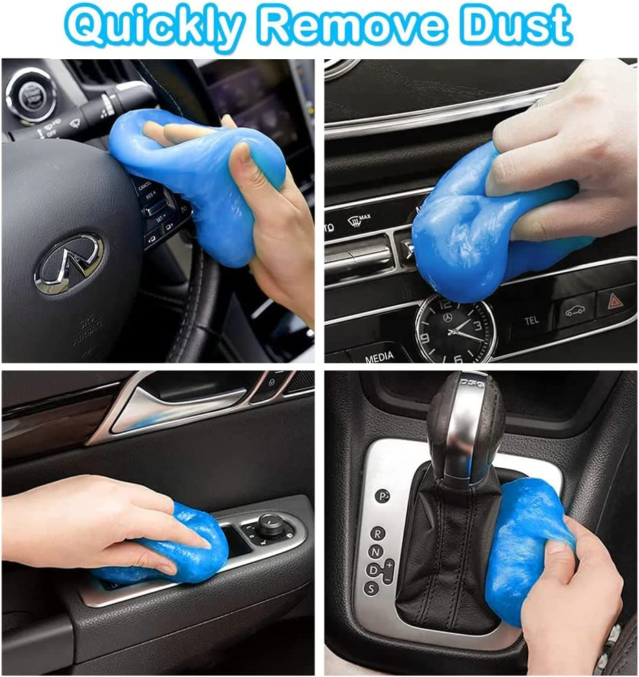 Cleaning Gel for Car，Universal Car Cleaning Kit Detailing Automotive Dust Car Crevice Cleaner Auto Air Vent Ausgear Interior Detail Removal Cleaning Keyboard Cleaner for Car Vents,Pc,Laptops, Cameras image number 4