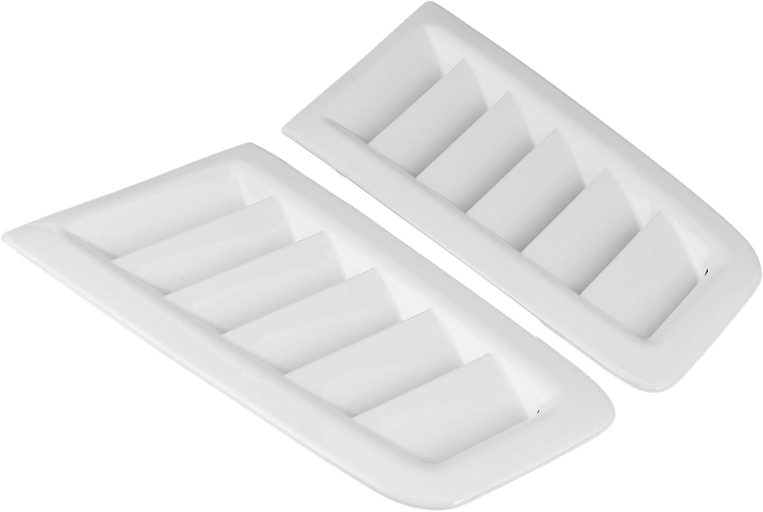 Carbon Fiber Hood, Bonnet Vents Front Bonnet Vent Universal Hood Vent Car, Bonnet Vent for RS Style Car Front Vent(Bright White) image number 4