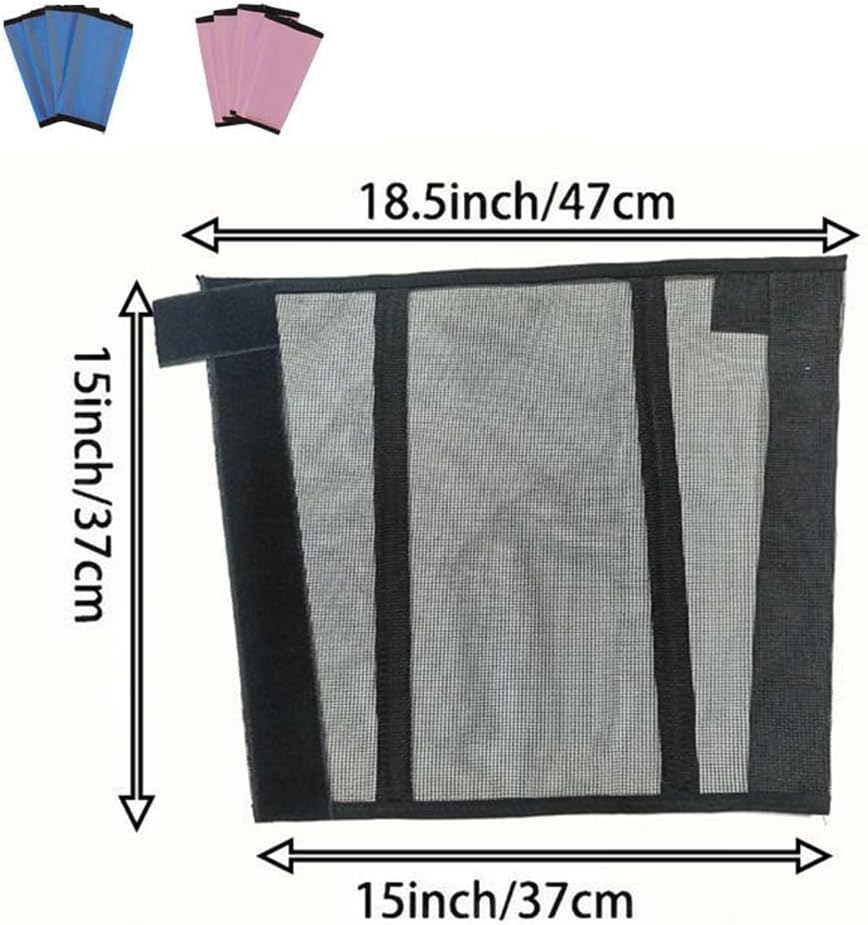 Set of 4 Horse Leggings Fine Mesh Horse Fly Boots Breathable Horse Boots Leg Wraps Provide Protection for Your Horse against Horsefly Protect Horses Leggings Breathable Soft (Blue, Horse Boots Leg) image number 1
