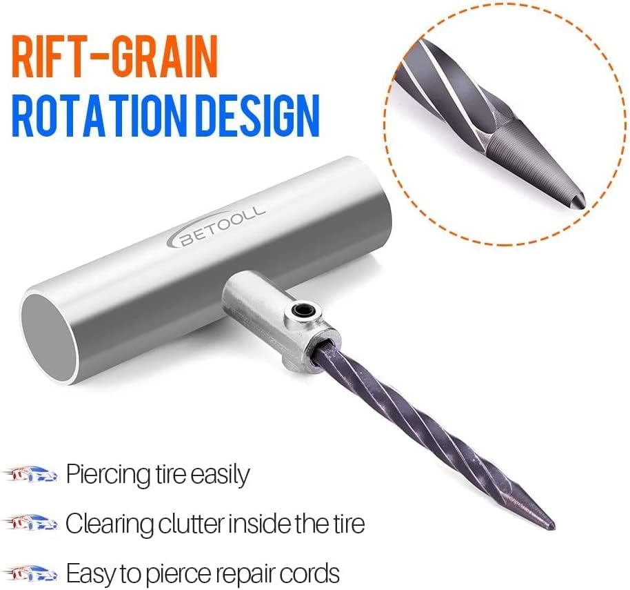 Heavy Duty Tire Repair Kit - 67Pc Set for Motorcycle, ATV, Jeep, Truck, Tractor Flat Tire Puncture Repair image number 1