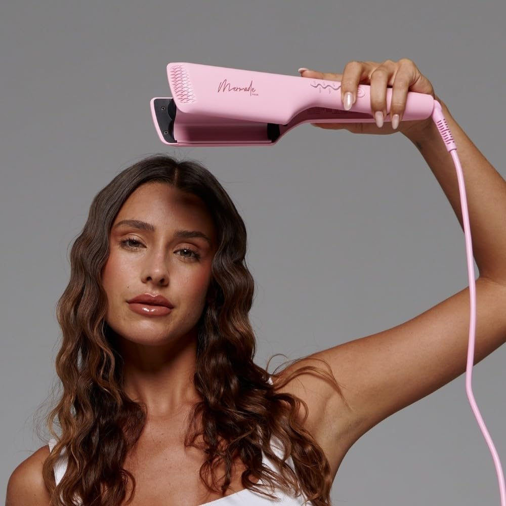 Mermade Hair Double Waver, 25 Mm Size, Pink image number 5