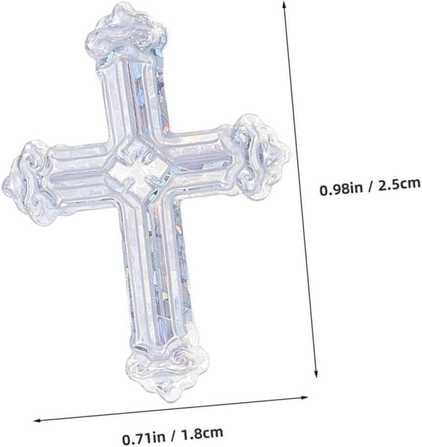 Sparkly Cross Confetti for Christening Decorations Baptism and Religious Ceremonies Colorful Metallic Table Scatter with for Elegant Festive Atmosphere and Easy Cleanup image number 4