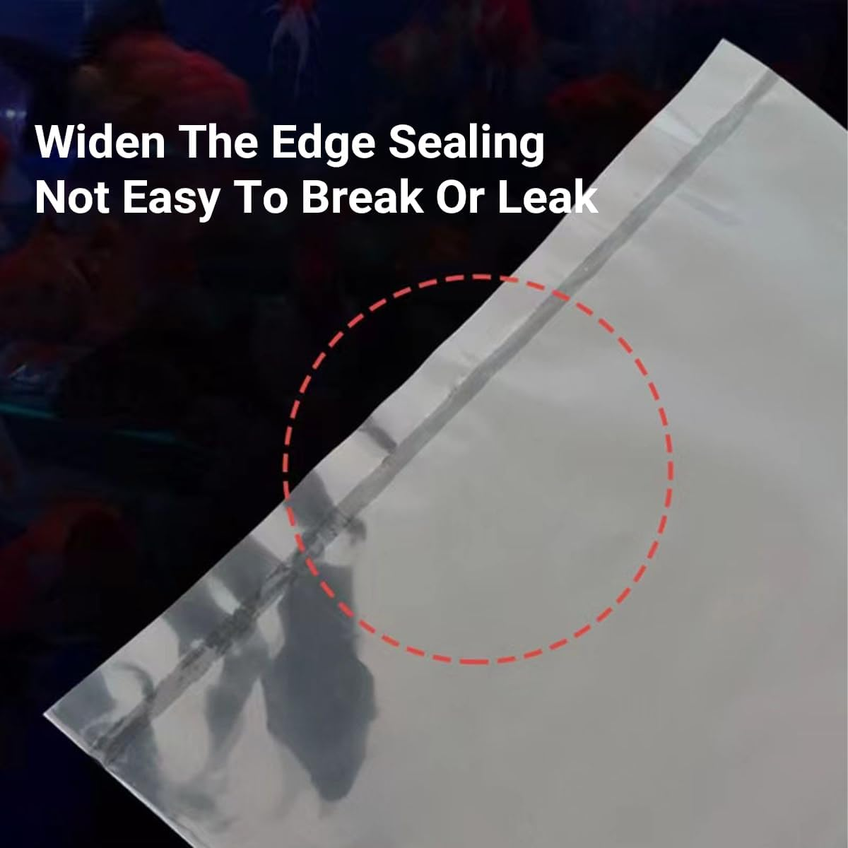 AIMALL Square Bottom Transport Bag for Aquarium Fish, Oxygenated Packing Bag for Fry, Shrimp, and Snails, Leak-Proof Live Fish Shipping Solution image number 4