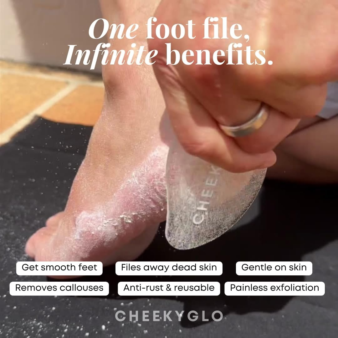 Cheekyglo Glass Foot File | Sensitive Foot File | Coarse Foot File | Callus Remover | Callous Remover | Foot File | Foot Exfoliator (Coarse) image number 6
