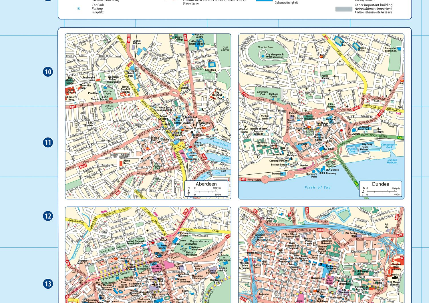 2026 Collins Road Map of Britain: Clear and Detailed Folded Map of Scotland