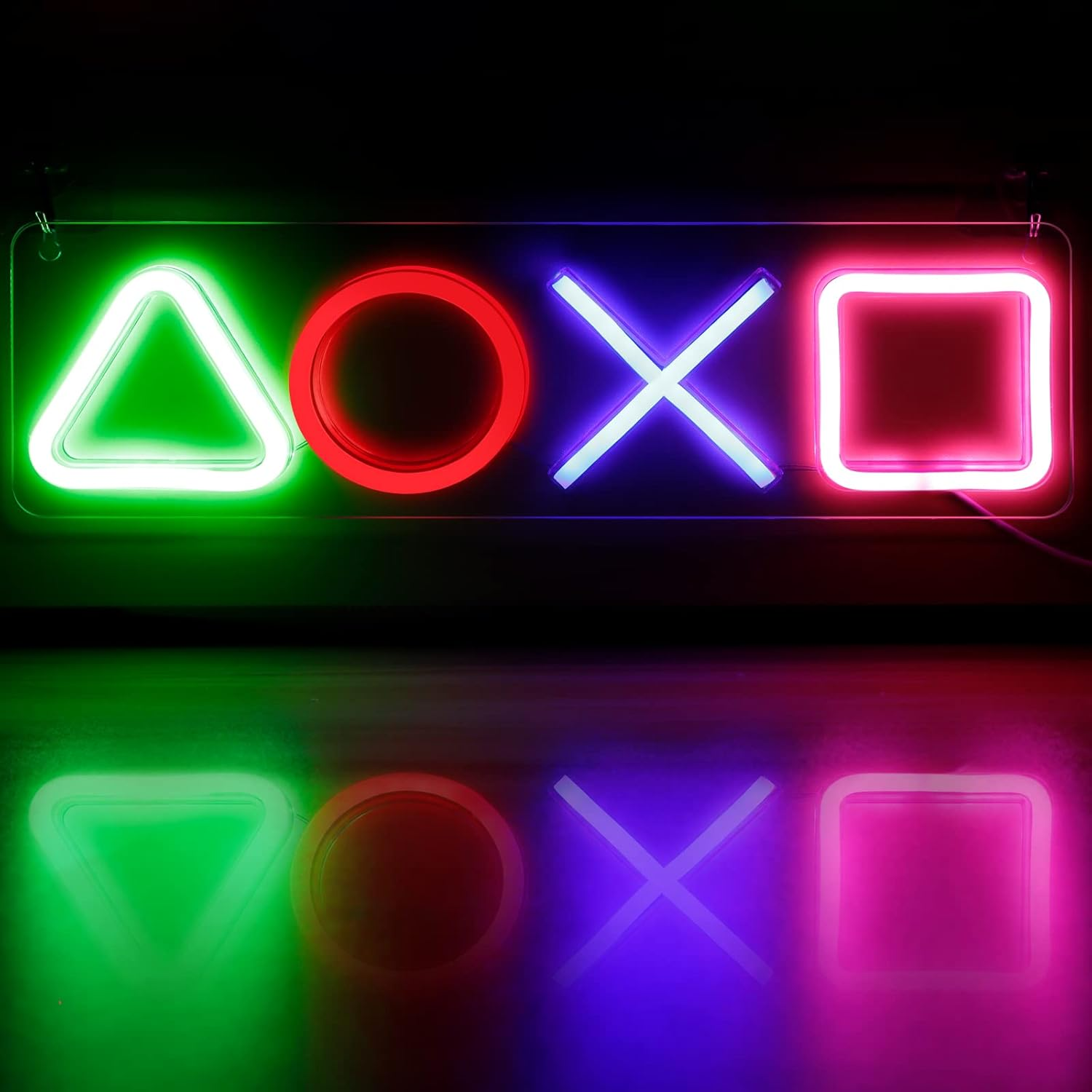 Game Neon Signs for Bedroom, Game Neon Lights for Room Wall Decor USB Powered 16''X5'' LED Gaming Accessories for PS Game Room, Living Room, Man Cave Boys Teen Gamer Birthday Xmas Gifts Party image number 6