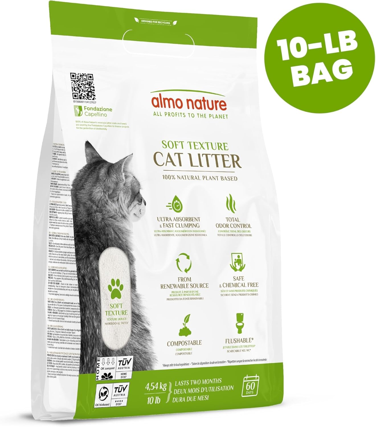 Almo Nature Cat Litter, 4.54 Kg image number 4