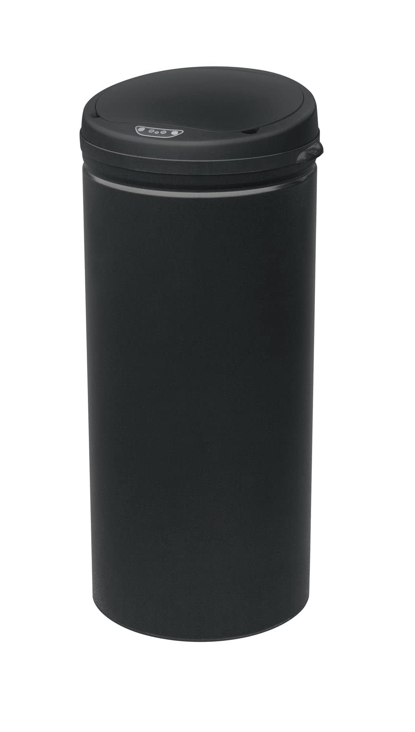 Sensor Bin 50L Black Stainless Steel Rubbish Bin Motion Automatic