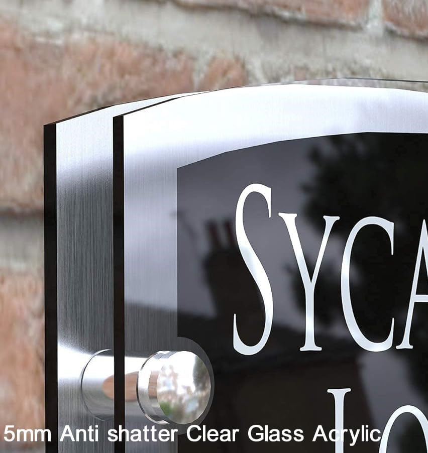 Waterproof Solar Light House Signs Plaques Door Numbers 1-99999 Street Name LED Modern image number 4