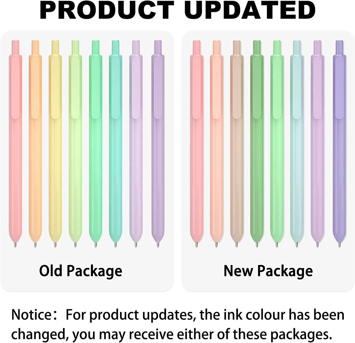 Shuttle Art Coloured Retractable Pastel Gel Ink Pens, 8 Colours Gel Writing Pens, Cute Pens 0.7Mm Fine Point Quick Drying for Writing, Drawing, Journaling, Notes-Taking, School Office Home image number 5