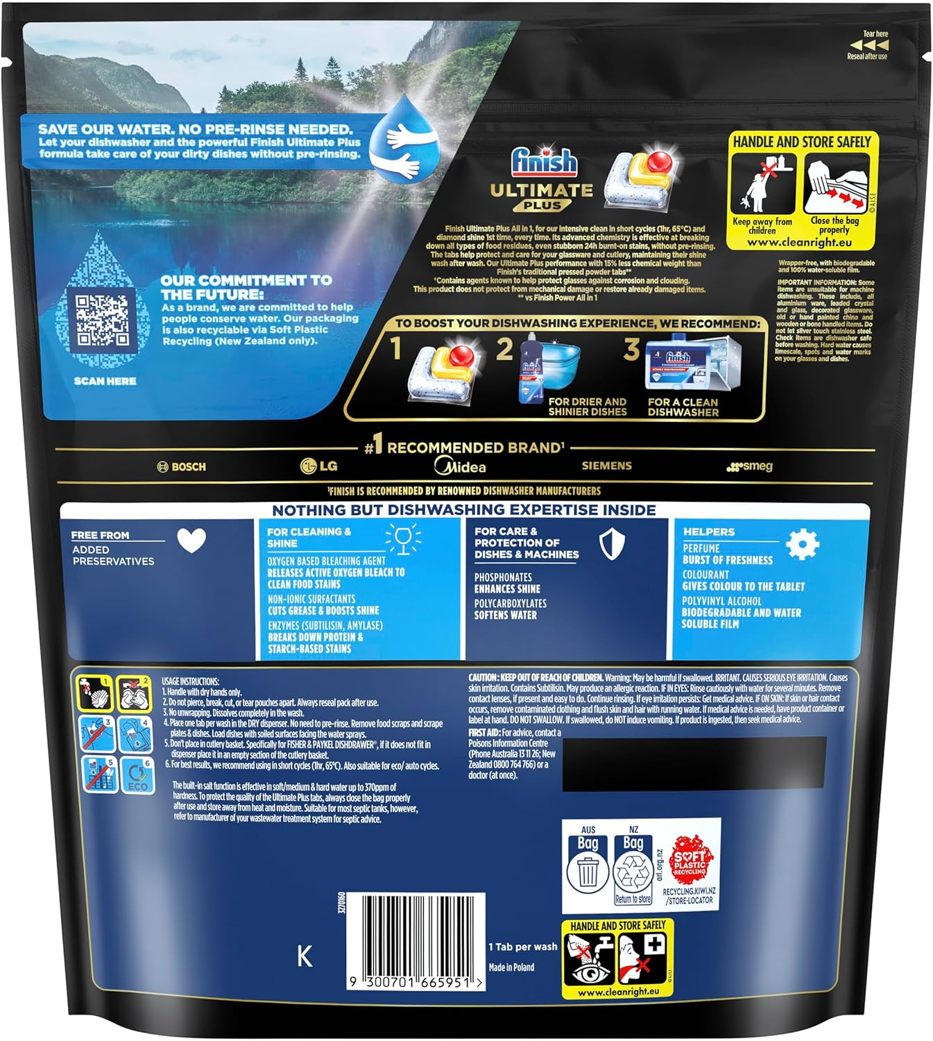 Finish Ultimate Pro plus Dishwasher 90 Tablets image number 3