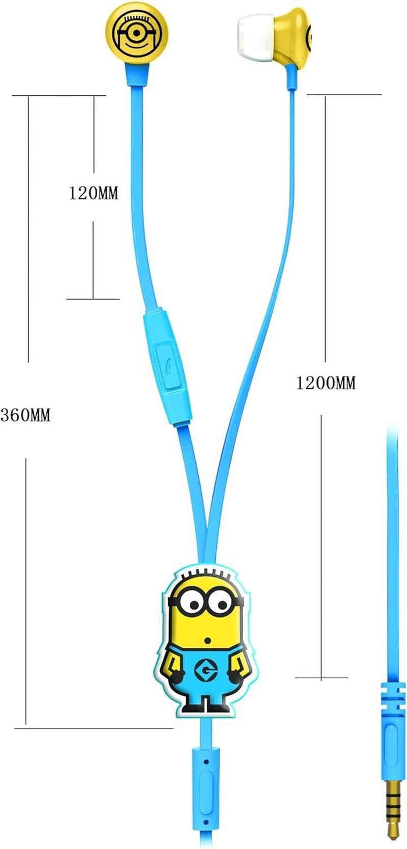 Despicable Me Minion Stereo Headphones with 3D Cable Holder image number 2