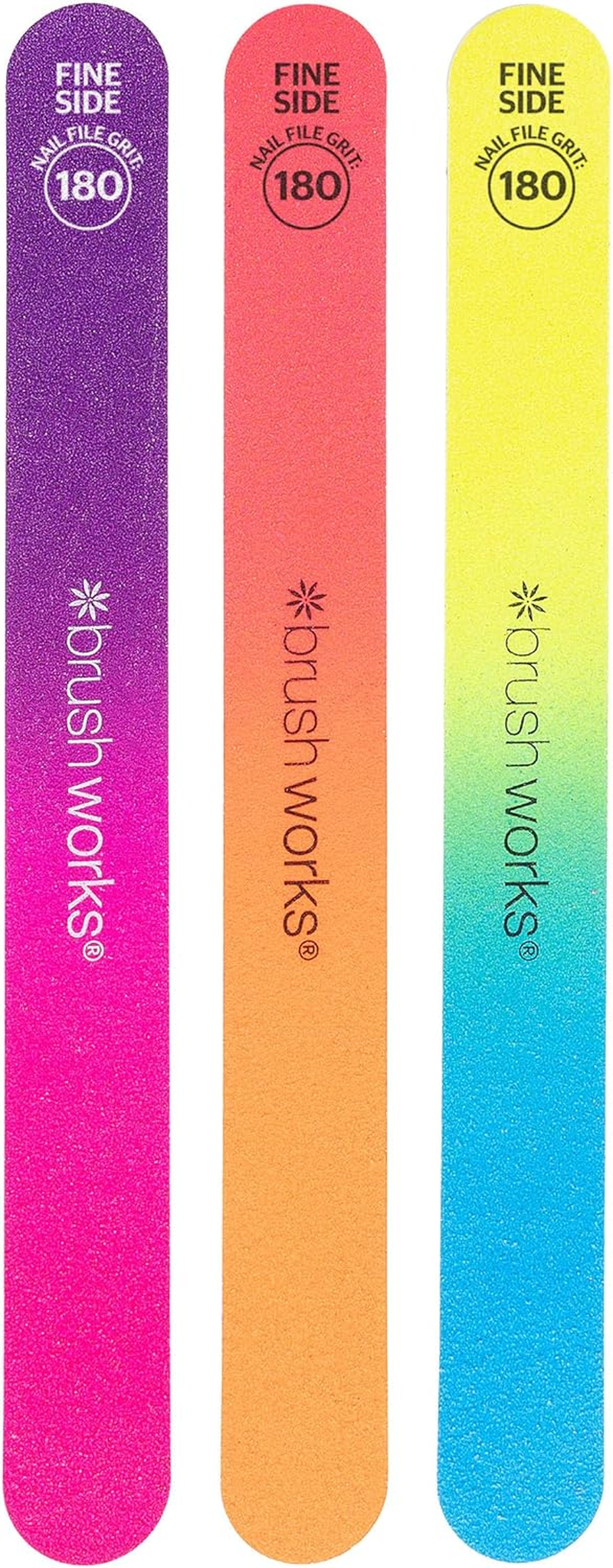 Brushworks Neon Nail Files - 3 Pack image number 4
