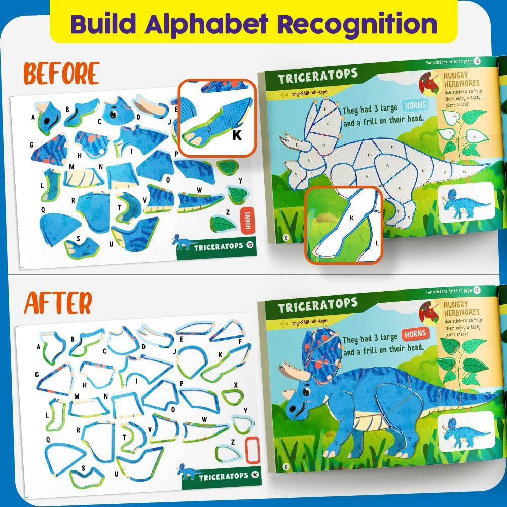 Funcils Paint by Sticker & Number for Kids - 30 Color by Sticker Paint Book | Travel, Airplane, Car Activities for Kids Ages 4-8 Girls Boys | Art & Crafts Games, Puzzle Books, Learning Educational Kit image number 2