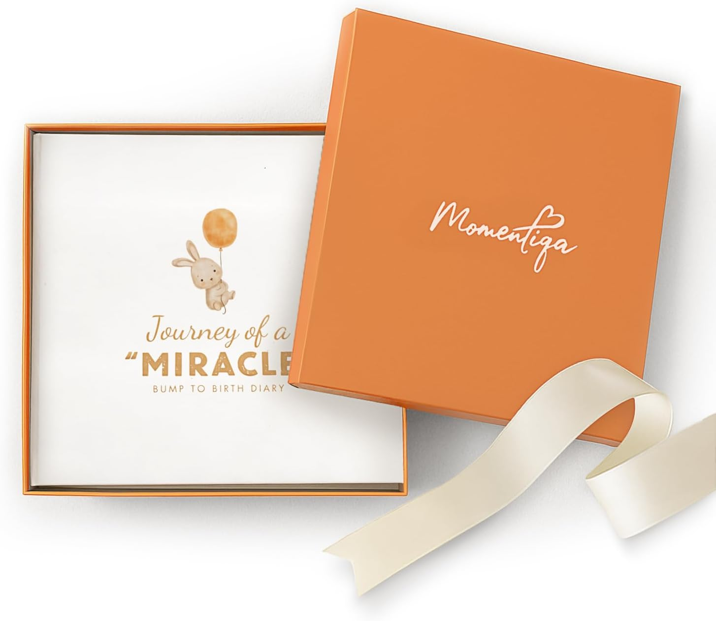 Pregnancy Journal for First Time Moms 2025, Baby Memory Book Baby Shower Item with Photo Album, Footprint Kit Included, Scrapbook Milestones, Trimester Tracker for Expecting Moms from Bump to Birth image number 3