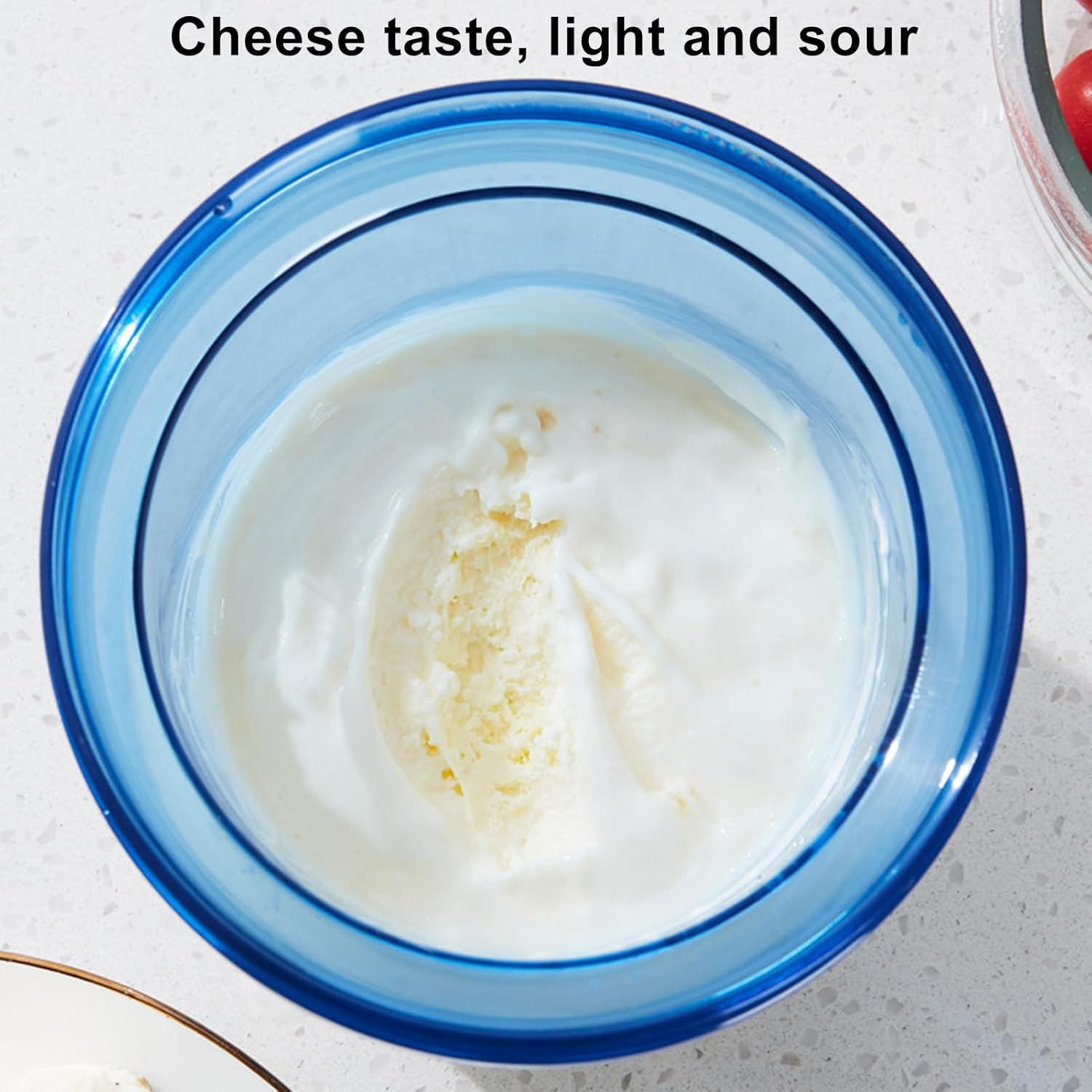 Greek Yogurt Strainer, Yoghurt Maker Strainer with Mesh Filter & Lid for Thick Greek Yogurt, Homemade Yogurt Filter Maker for Nut Milk for Greek Yogurt Cheese, Whey Separator image number 5