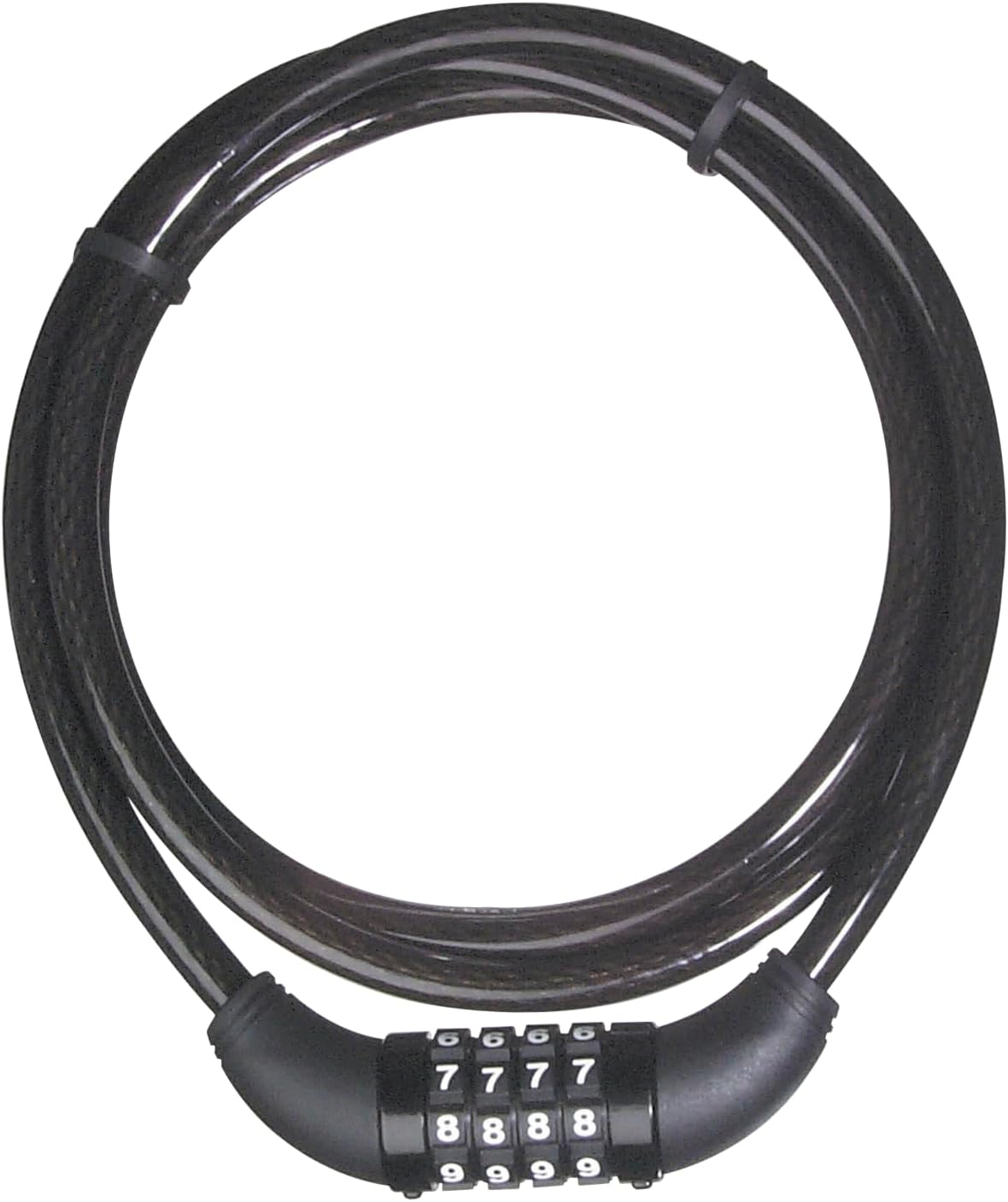 MASTER LOCK Bike Lock Cable, 1.5M Heavy-Duty Steel, Keyless Bike Lock Combination with Vinyl Coating for Scratch Protection image number 3