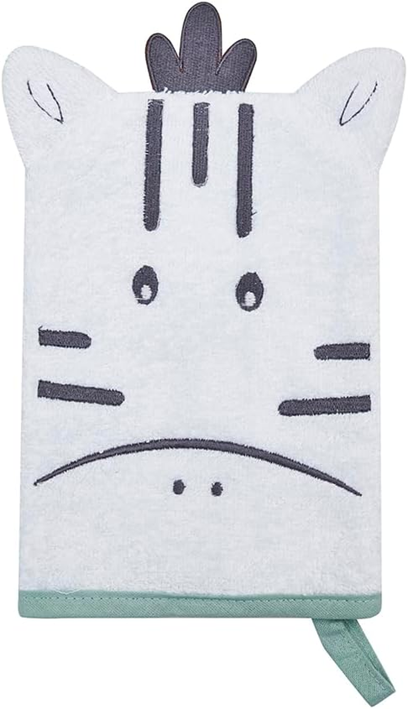 Snugtime Mitten-Zibra Hodded Towel image number 4