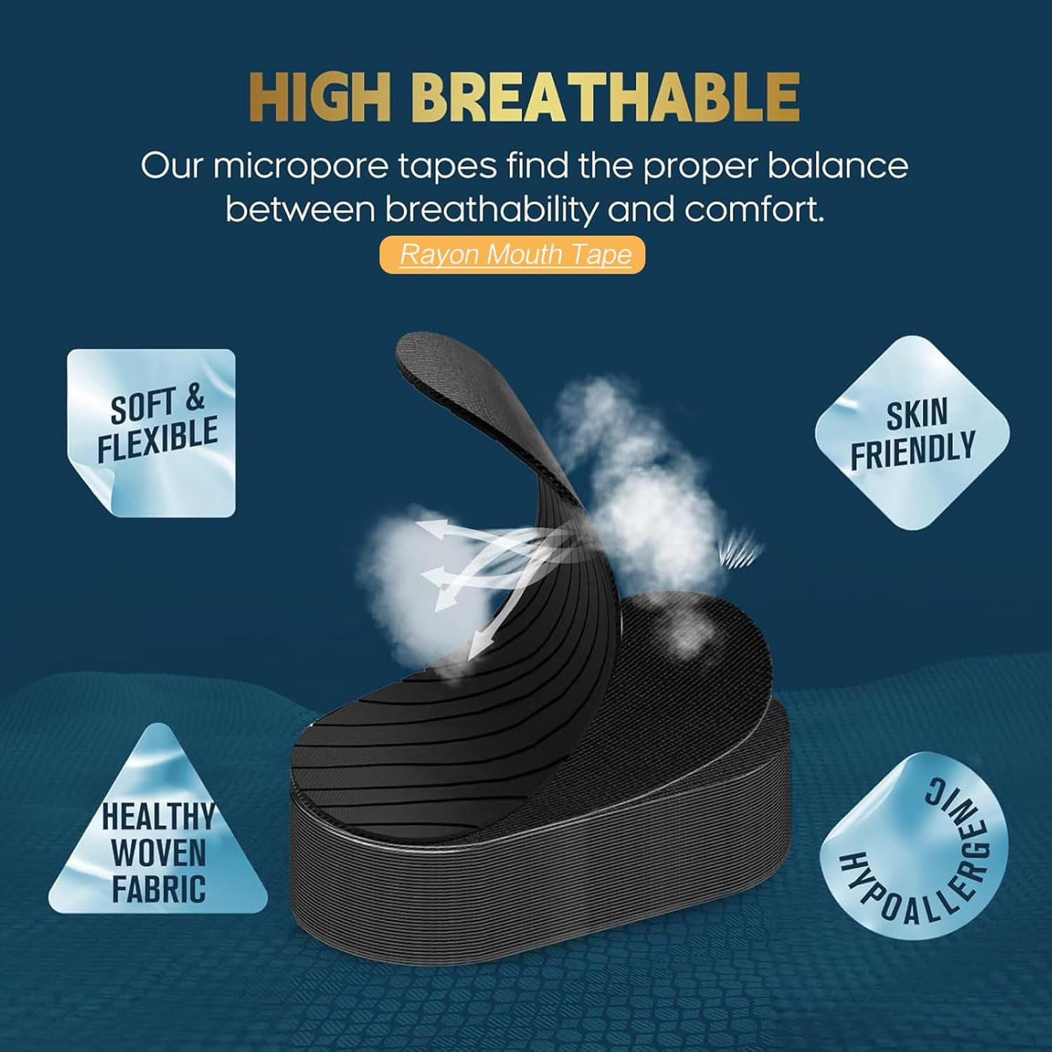 Mouth Tape for Sleeping anti Snoring Sleep Tape | Pack of 30 Sleep Strips | Snore Reducing Aids